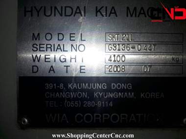 تراش سی ان سی دو محور Hyundai kia skt 21Lساخت کره جنوبی